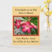 Felicidades Mama en el Dia de Las Madres 1021 Karte (Gelbe Blume)