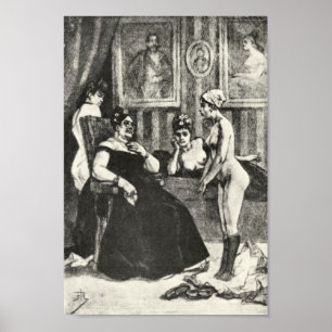 Felicien Rops - Die Prüfung Poster