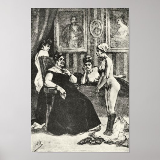 Felicien Rops - Die Prüfung Poster (Vorne)