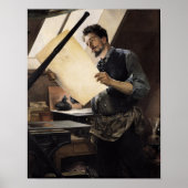 Felicien Rops  in his studio Poster (Vorne)