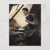 Felicien Rops in seinem Studio Postkarte (Vorderseite)