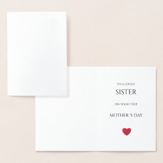 felicitacion dia de la madre para hermana folienkarte