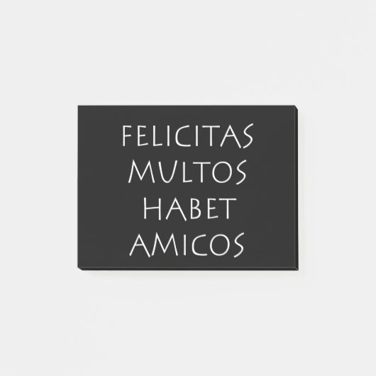 Felicitas multos habet amicos post-it klebezettel (Vorderseite)