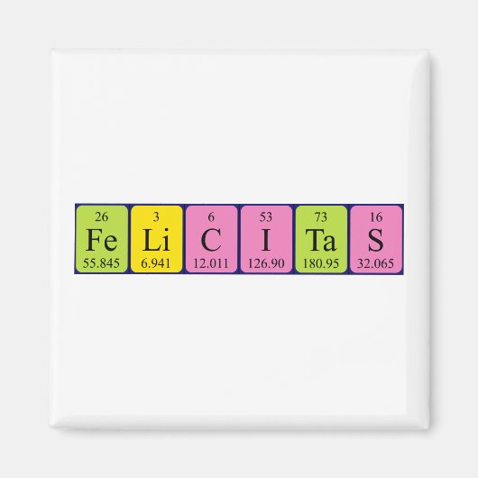 Felicitas Periodenmagnet Magnet (Vorne)