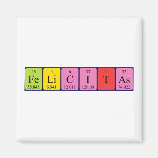 Felicitas Periodenmagnet Magnet (Vorne)