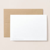 Félicitations Französischer Glückwunsch Pinselschr Folienkarte (Rückseite mit Umschlag)