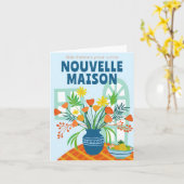 Félicitations NEW ZUHAUSE Glückwunschs Nouvelle Ma Karte (Gelbe Blume)