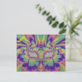FELICITY ~ 3D-Fraktal Design Muster ~ Multicolor Postkarte (Stehend Vorderseite)