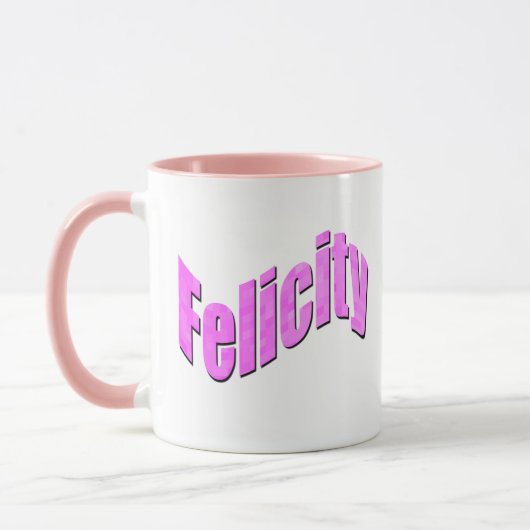 Felicity, Name, Logo, Tasse (Links)