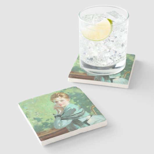 Felicity (von George Henry) Steinuntersetzer (Seitenansicht)