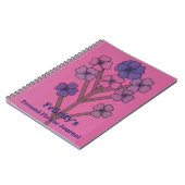 Felicitys gepresstes Blumenjournal Notizblock (Linke Seite)