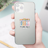 Feline Ally - Rainbow Cat LGBTQ Pride Aufkleber (Telefon)