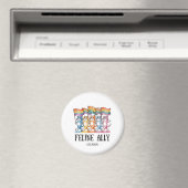 Feline Ally - Rainbow Cat LGBTQ Pride Magnet (In Situ (Geschirrspüler))
