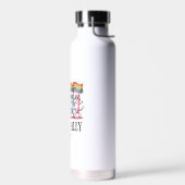 Feline Ally - Rainbow Cat LGBTQ Pride Trinkflasche (Links)