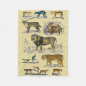 Feline Animals Fleecedecke (Vorderseite)