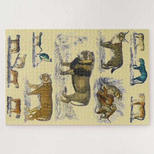 Feline Animals Puzzle (Horizontal)