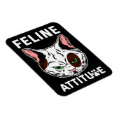 Feline Attitude Cat Mood Pet Character Magnet (Rechte Seite)