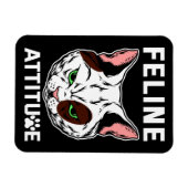 Feline Attitude Cat Mood Pet Character Magnet (Horizontal)