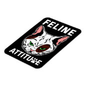 Feline Attitude Cat Mood Pet Character Magnet (Linke Seite)