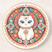 Feline Cat Getränkeuntersetzer (Vorne)