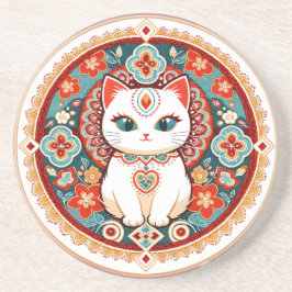 Feline Cat Getränkeuntersetzer