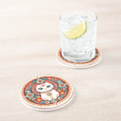 Feline Cat Getränkeuntersetzer (Seite)