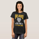 Feline Cat Lover Beard so Epic it's Feline Good T-Shirt (Vorne ganz)