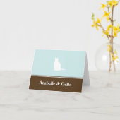 Feline Cat Personenname Custom Note Card leer Karte (Gelbe Blume)