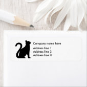 Feline Cat Theme Address Template Labels (Insitu)