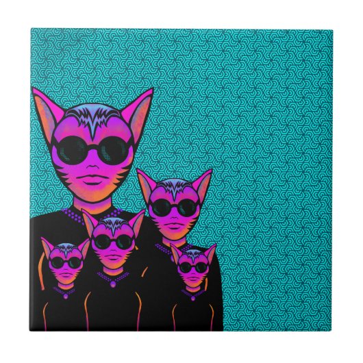 Feline character fliese (Vorderseite)