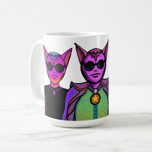 Feline character kaffeetasse (Vorderseite Links)