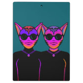 Feline Character Klemmbrett (Rückseite)