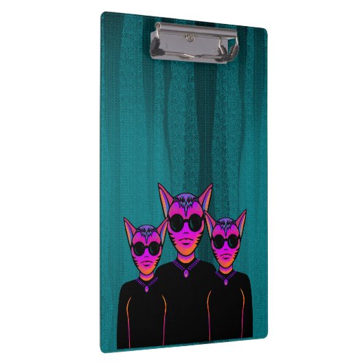 Feline Character Klemmbrett (Rechts)