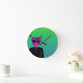 Feline character runde wanduhr (Zuhause)