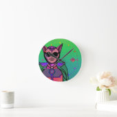 Feline character runde wanduhr (Zuhause)
