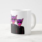 Feline characters Design Jumbo-Tasse (Vorderseite Rechts)