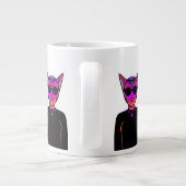 Feline characters Design Jumbo-Tasse (Rückseite)