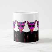 Feline characters Design Jumbo-Tasse (Vorderseite)
