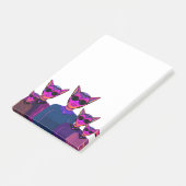 Feline characters post-it klebezettel (angewinkelt)