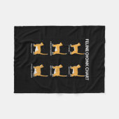 Feline Chonk Chart Funny Cat Scale Meme Cat Vater Fleecedecke (Vorderseite (Horizontal))