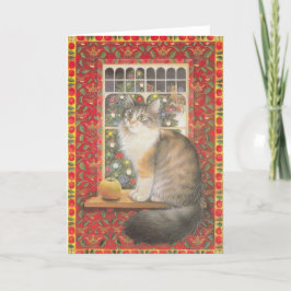 Feline Christmas Cards Feiertagskarte