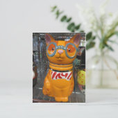 Feline Cookie Jar Postkarte (Stehend Vorderseite)