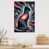 Feline Cosmos Poster (Küche)
