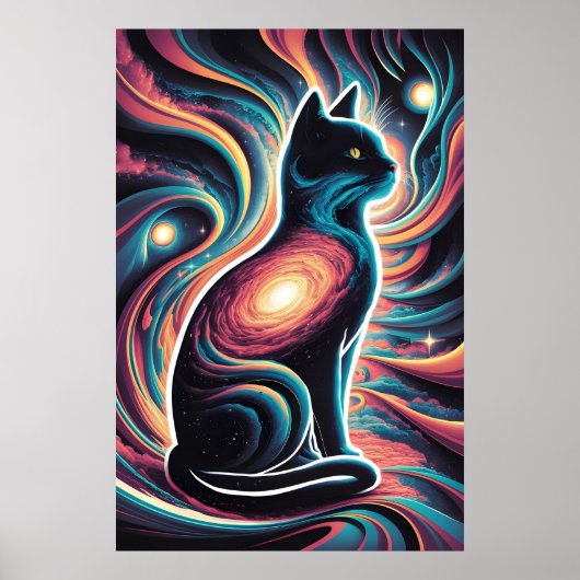 Feline Cosmos Poster (Vorne)