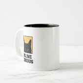 Feline Curious Cat Lover Tasse (Vorderseite Links)