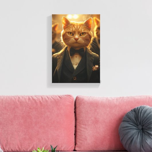 Feline Detection zum Fall Leinwanddruck (Insitu (Wohnzimmer))