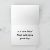 Feline Diva Birthday Karte (Innenseite)