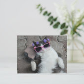 Feline Diva Postkarte (Stehend Vorderseite)