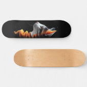 Feline Elegance Skateboard (Horizontal)