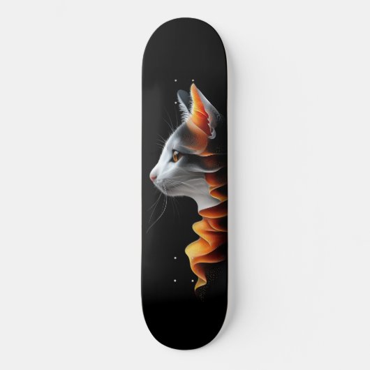 Feline Elegance Skateboard (Vorderseite)